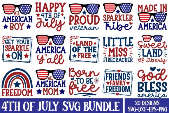 4th of July SVG PNG Bundle: A Must for Graphics and Crafts