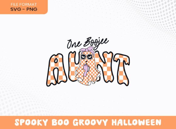 Boojee Aunt Halloween Groovy Boo Bow SVG: A Spooky Graphics Craft