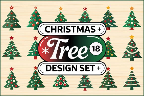 Christmas Tree SVG Design Set for Creative Crafts and Graphics