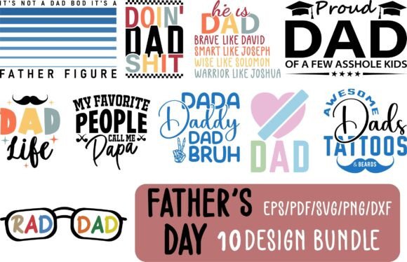 Father’s Day Bundle SVG PNG: A Must for Graphics & Crafts