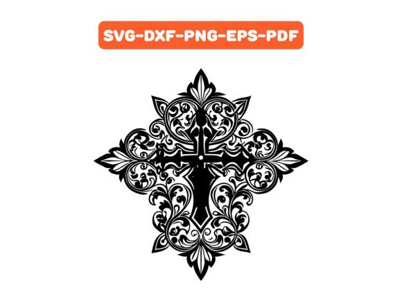 Filigree Cross SVG Vector: A Versatile Graphics Asset for Crafts and Publishing