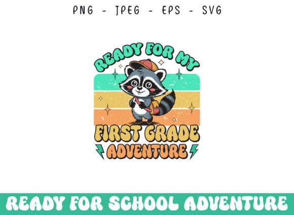 First Grade School Adventure Retro SVG: A Crafty Graphic Gem