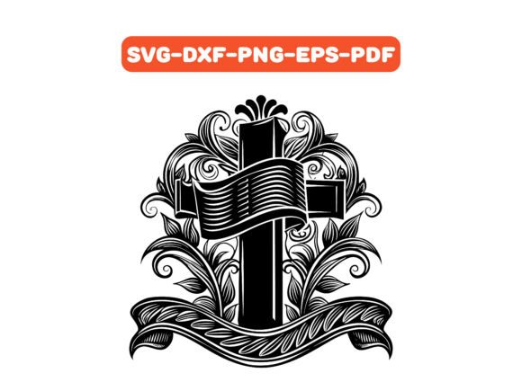 Floral Cross SVG: A Versatile Graphics Asset for Crafts