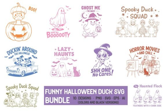 Halloween Duck Quote SVG for Creative Projects