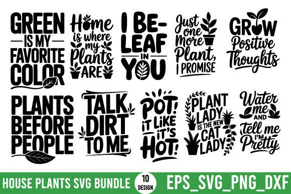 House Plants SVG Design Bundle: A Fresh Embroidery Addition