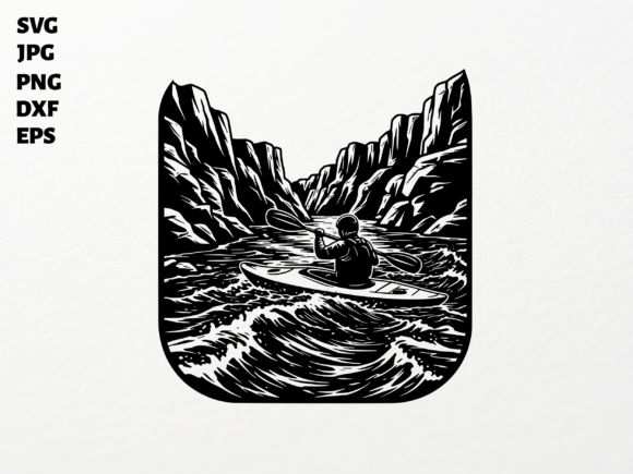 Kayaking SVG for Cricut: A Bold Graphics Asset for Crafts