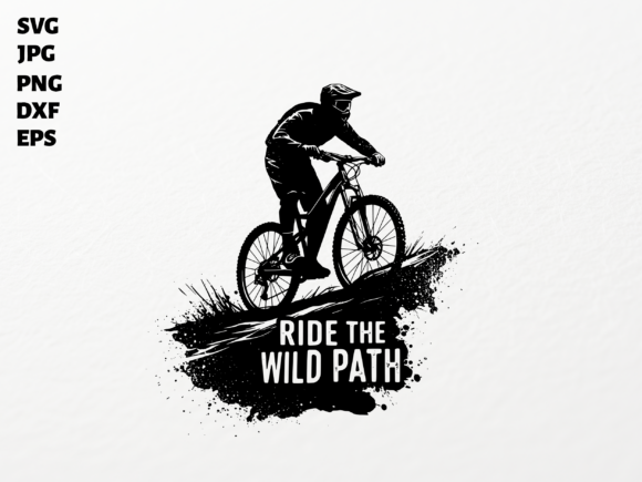 Mountain Biker SVG for Cricut: A Bold Graphic for Crafts