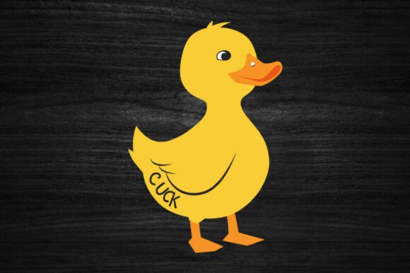 Sarcastic Cute Duck SVG: A Fun Graphics Asset for Crafts
