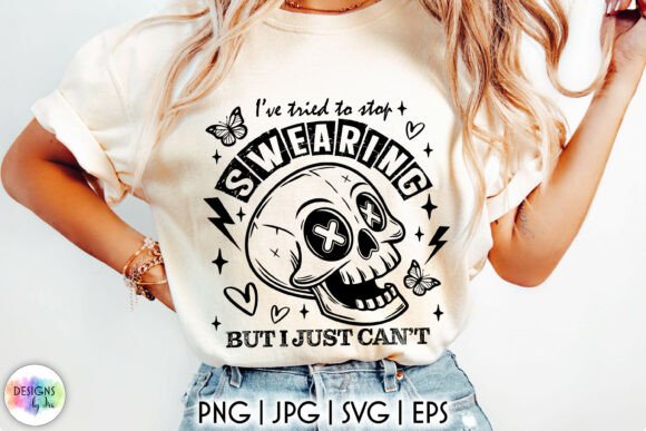 Sarcastic Skull SVG for Bold Embroidery Projects