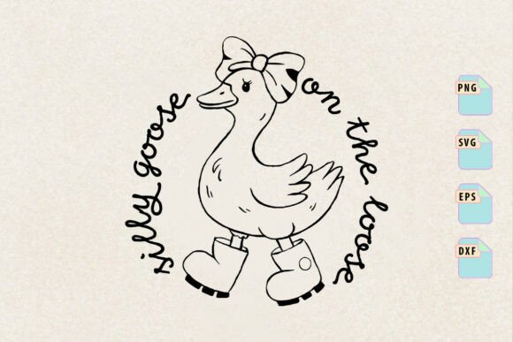 Silly Goose on the Loose: A Versatile Graphics Asset for Crafts